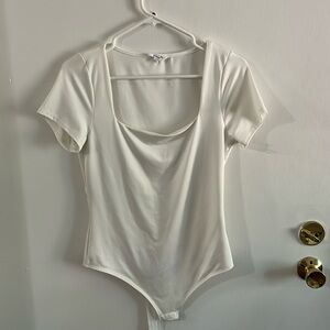 Short Sleeve Square Neck Bodysuit